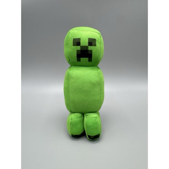 Toy Factory Minecraft Creeper Plush 8" Stuffed Animal Doll Green - Picture 1 of 8